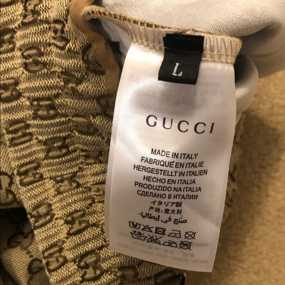 Gucci Tan Monogram Drawstring Shorts - Picture 4 of 4